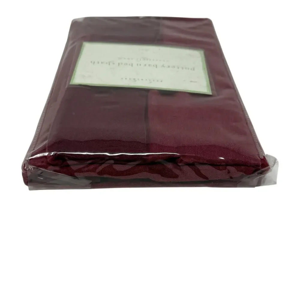Pottery Barn Bed + Bath Reversible Sham Euro Maroon Burgundy New In Package